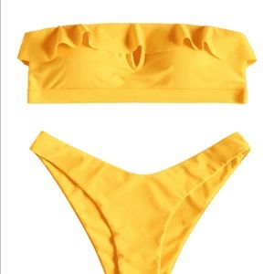 Yellow bikini